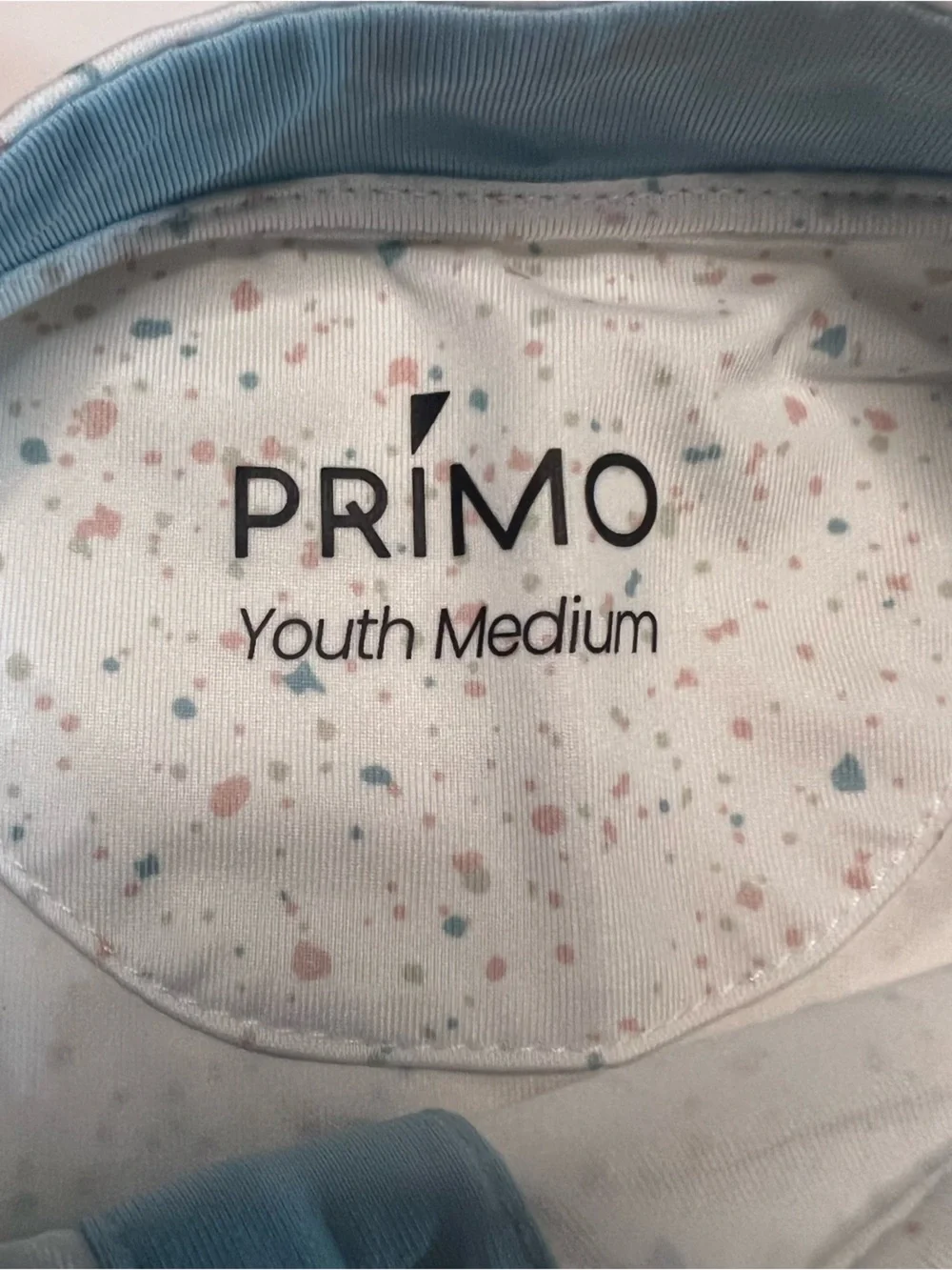 Primo White Speckle Short-Sleeve Henley Top for Kids